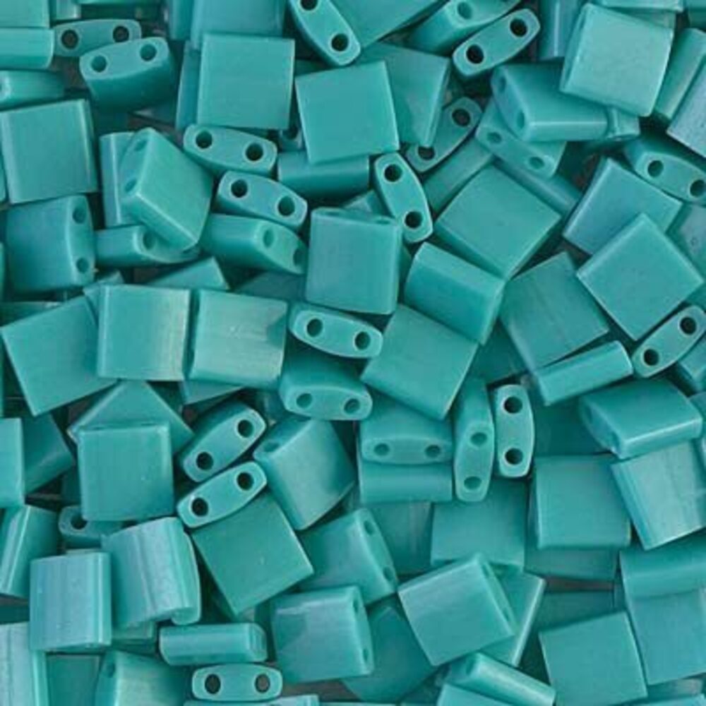 4784 50 Grams 5x5mm Opaque Turquoise Green Glass Bulk Bag TL412-50
